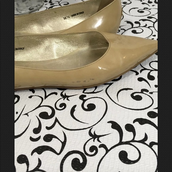 Jimmy Choo Natural Pointy Toe Ballet Flats - Picture 6 of 8